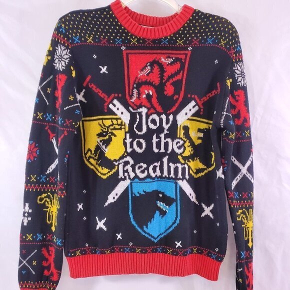GAME of Thrones JOY TO THE REALM Mens Knit Sweater - Picture 12 of 14